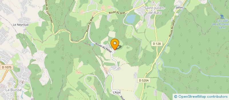 localisation de l'entreprise BUGNON DEVELOPPEMENT  LA SURE EN CHARTREUSE