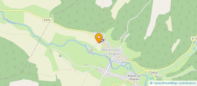 localisation de l'entreprise BUGNOT 52 à ROCHES-BETTAINCOURT