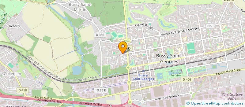 localisation de l'entreprise BUGOLF  BUSSY-SAINT-GEORGES