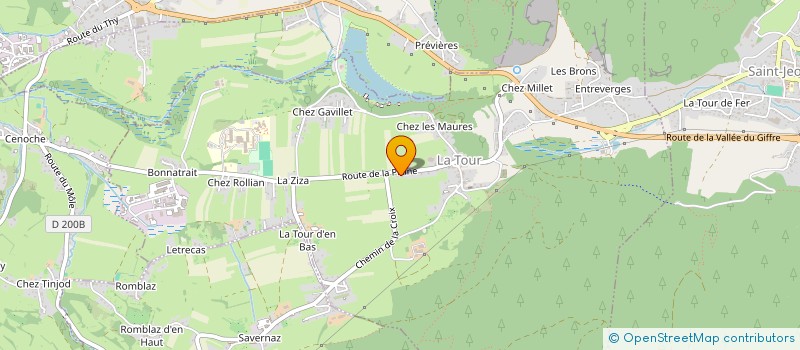localisation de l'entreprise BUGUENO  LA TOUR