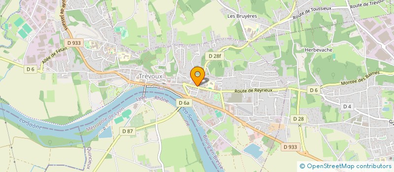 localisation de l'entreprise BUGZINFO à TREVOUX