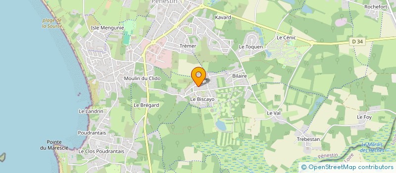 localisation de l'entreprise BUHEZEK  PENESTIN