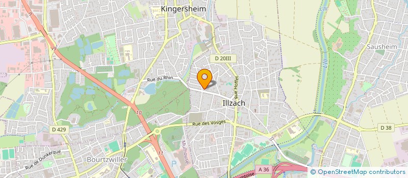 localisation de l'entreprise BUHLER  ILLZACH