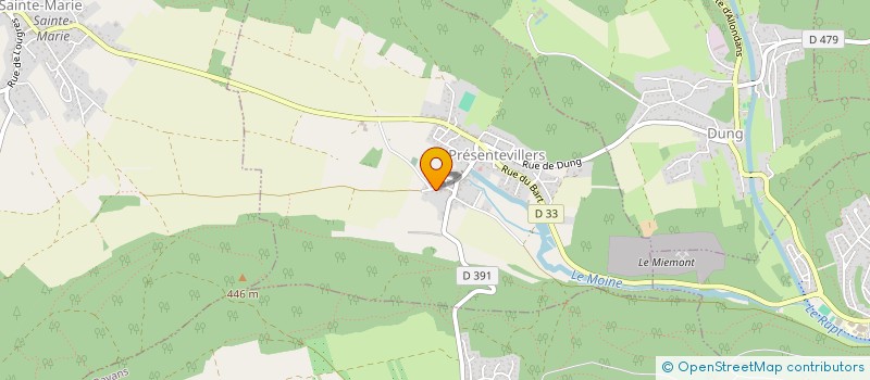 localisation de l'entreprise BUHLER MENUISERIE SERRURERIE  PRESENTEVILLERS