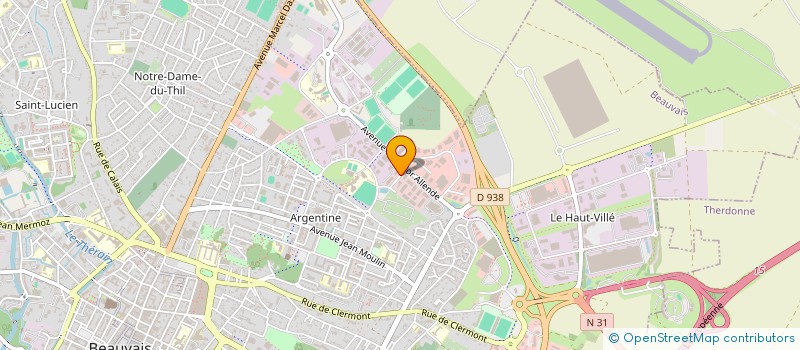 localisation de l'entreprise BUHOT ETUDES CONSEIL INGENIERIE PICARDIE  BEAUVAIS