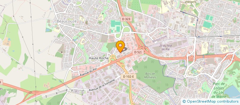 localisation de l'entreprise BUICASH à BEAUCOUZE