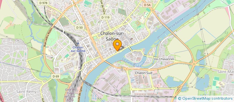 localisation de l'entreprise BUIGUE à CHALON-SUR-SAONE