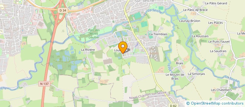 localisation de l'entreprise BUILD à NOYAL-CHATILLON-SUR-SEICHE