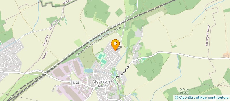 localisation de l'entreprise BUILD CONSULTING BTP  VILLENEUVE-SOUS-DAMMARTIN