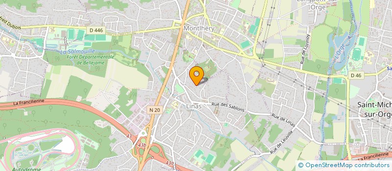 localisation de l'entreprise BUILD&NATURE à LINAS