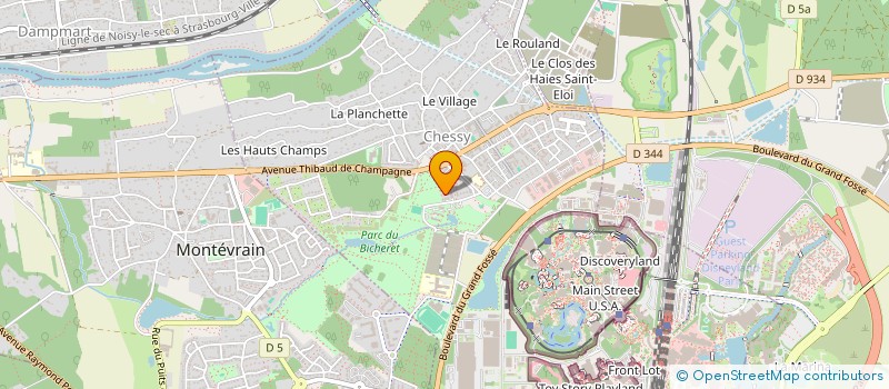 localisation de l'entreprise BUILD X à CHESSY