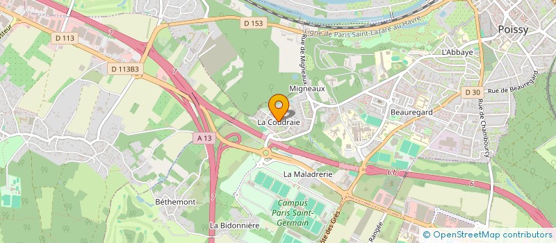 localisation de l'entreprise BUILDERS  POISSY