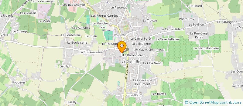 localisation de l'entreprise BUILDING à AVOINE