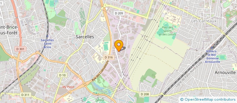 localisation de l'entreprise BUILDING BAT à SARCELLES