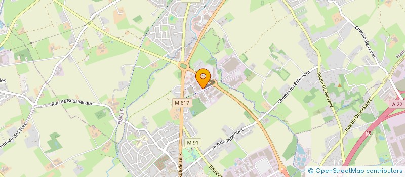 localisation de l'entreprise BUILDING NEUVILLE EN FERRAIN (ZI). à RONCQ