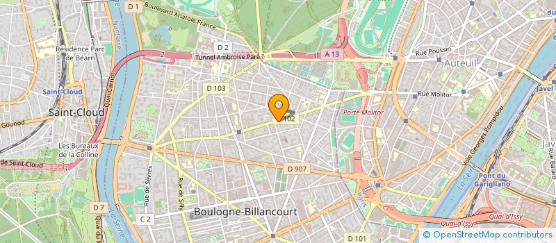 localisation de l'entreprise BUILDING PARADIGME à BOULOGNE-BILLANCOURT