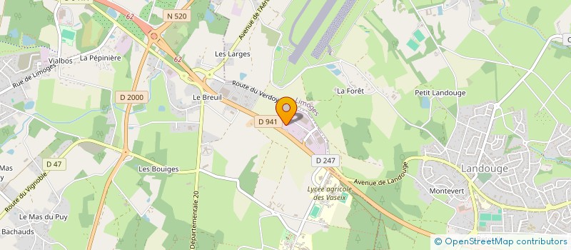 localisation de l'entreprise BUIS PEINTURE à VERNEUIL-SUR-VIENNE