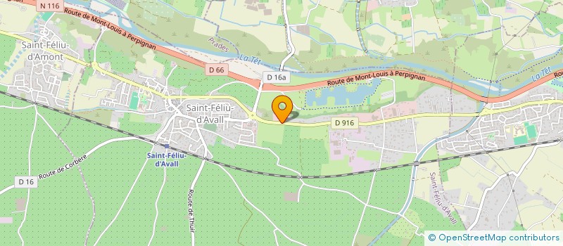 localisation de l'entreprise BUISAN ET FILS à SAINT-FELIU-D'AVALL