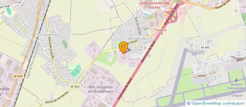 localisation de l'entreprise BUISINE  VENDEVILLE