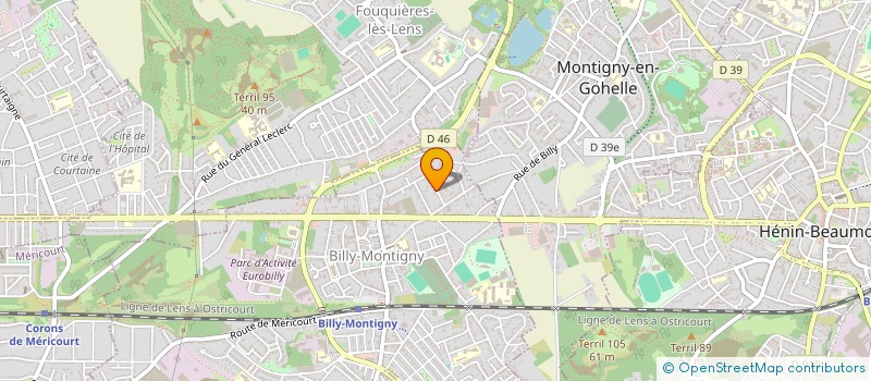 localisation de l'entreprise BUISINE CUISINE ET AMENAGEMENT à BILLY-MONTIGNY