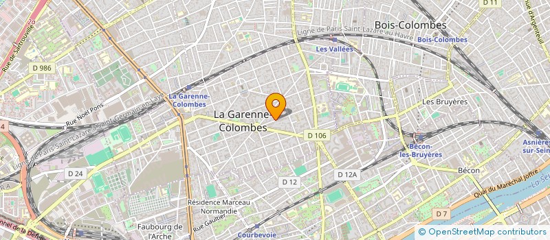 localisation de l'entreprise BUISINE JULIEN ET FERNANDEZ NOEMIE à LA GARENNE-COLOMBES