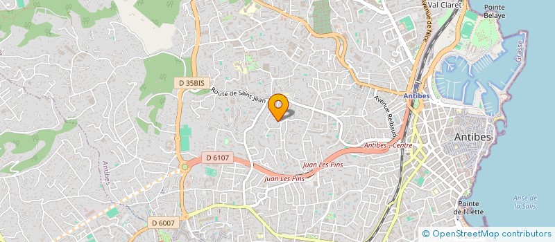 localisation de l'entreprise BUISSIERE à ANTIBES