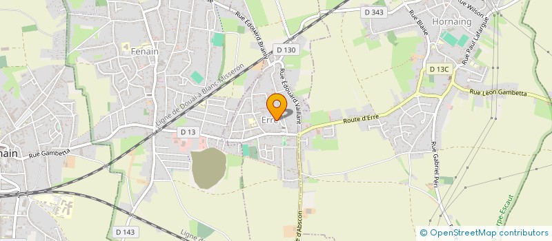 localisation de l'entreprise BUISSON à ERRE