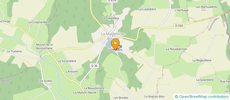 localisation de l'entreprise BUISSON à LA MADELEINE-BOUVET