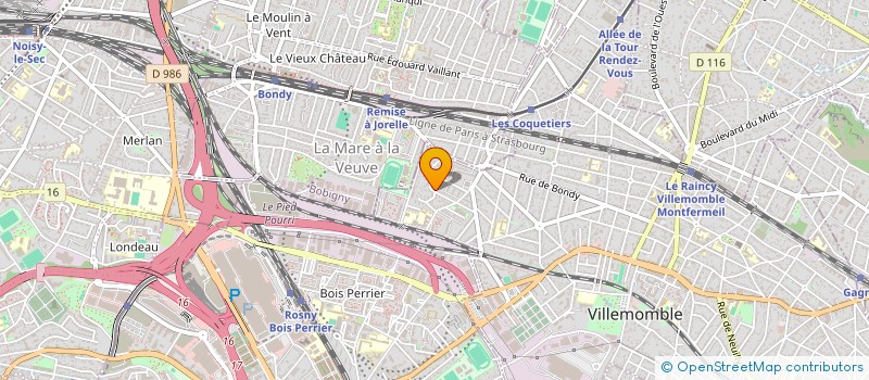 localisation de l'entreprise BUISSON à VILLEMOMBLE