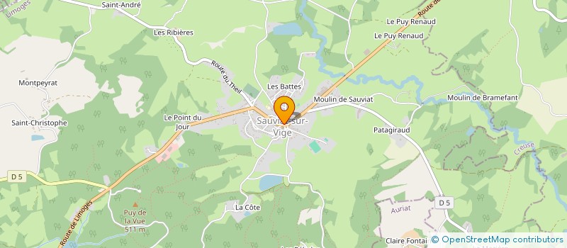 localisation de l'entreprise BUISSON  SAUVIAT-SUR-VIGE