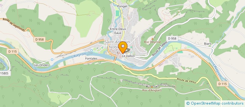 localisation de l'entreprise BUISSON ARDENT  SAINT ANTONIN NOBLE VAL