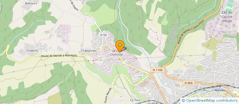 localisation de l'entreprise BUISSON ET FILS à MENDE