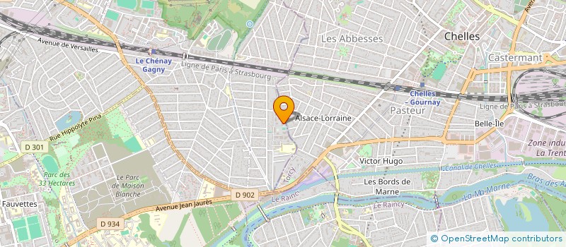 localisation de l'entreprise BUISSON LOCATION BENNES à GAGNY