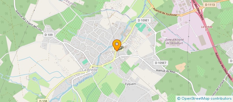 localisation de l'entreprise BUISSON NICOLAS COUVERTURE à LA BREDE