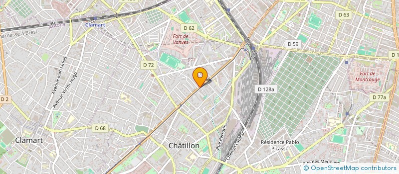 localisation de l'entreprise BUISSON PATRICK ET FABRE ALAIN  CHATILLON