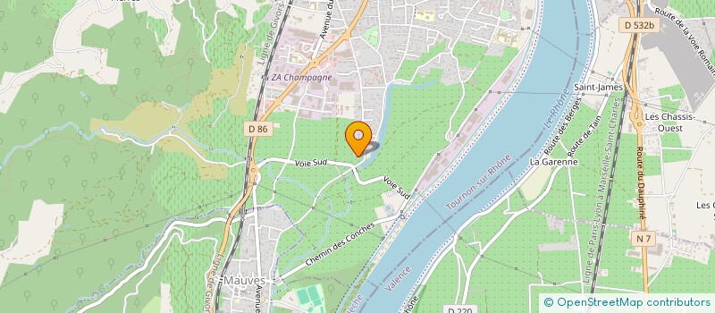 localisation de l'entreprise BUISSON PAYSAGES à TOURNON-SUR-RHONE
