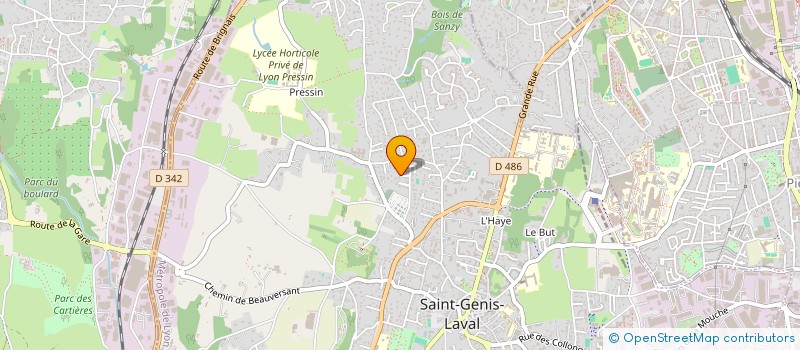 localisation de l'entreprise BUISSON-RE  SAINT-GENIS-LAVAL