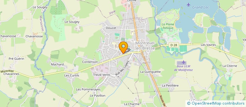 localisation de l'entreprise BUISSON SARL à MONTREVEL-EN-BRESSE