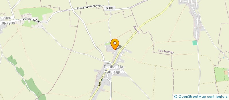 localisation de l'entreprise BUISSON SEBASTIEN  DAUBEUF-LA-CAMPAGNE