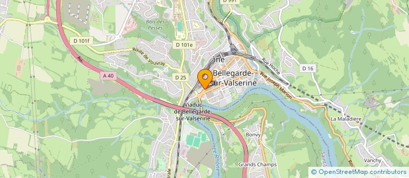 localisation de l'entreprise BUISSON TP SERVICES à VALSERHONE