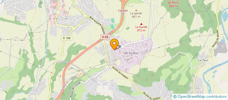 localisation de l'entreprise BUJINKAN HAUTE LOIRE à LE PUY-EN-VELAY