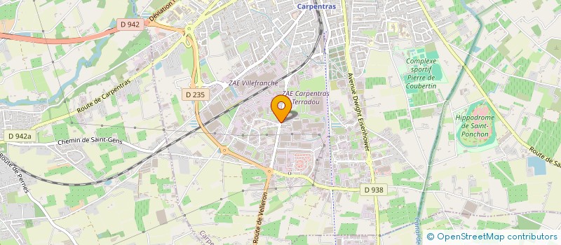 localisation de l'entreprise BUJINKAN KAGERYU DOJO à CARPENTRAS