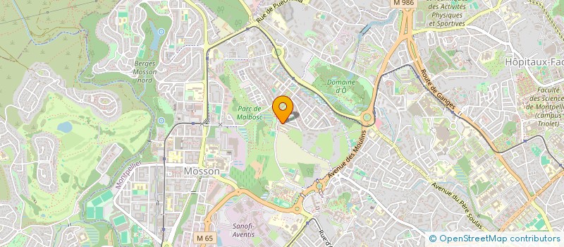 localisation de l'entreprise BUJINKAN WAKACHIAI DOJO à MONTPELLIER
