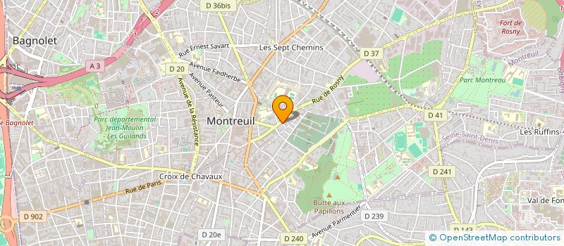 localisation de l'entreprise BUL à MONTREUIL