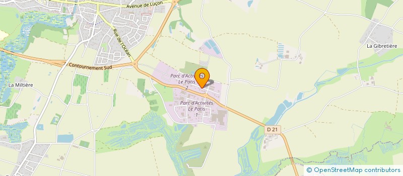 localisation de l'entreprise BUL'INVEST  TALMONT-SAINT-HILAIRE