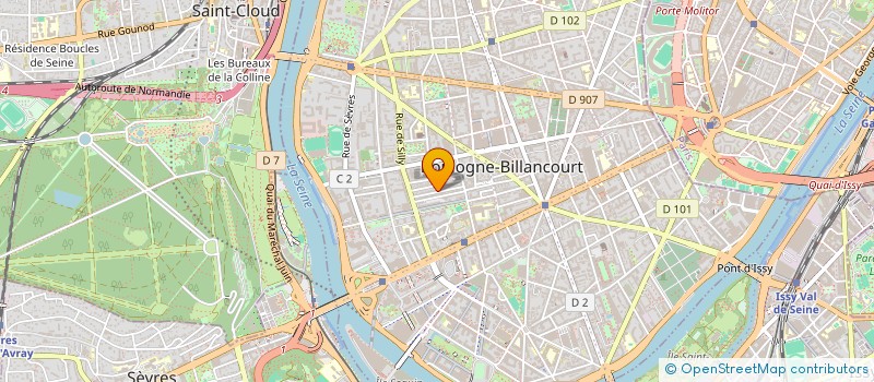 localisation de l'entreprise BULA YACHTING à BOULOGNE-BILLANCOURT