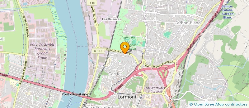 localisation de l'entreprise BULAK à LORMONT