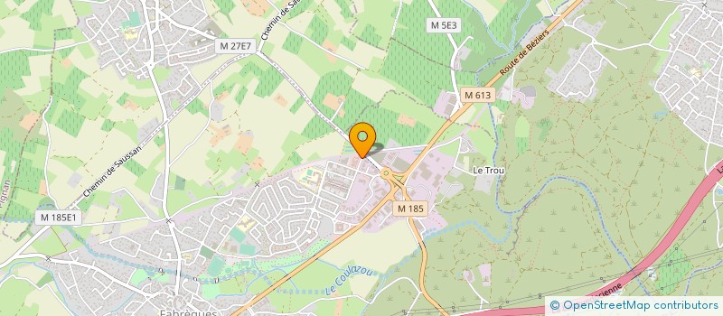 localisation de l'entreprise BULANE  FABREGUES