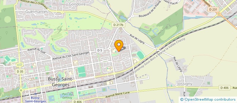 localisation de l'entreprise BULARD SOINS  BUSSY-SAINT-GEORGES