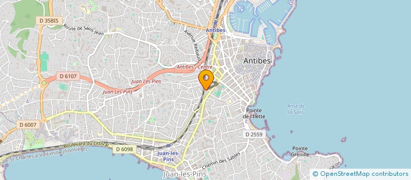 localisation de l'entreprise BULBAT 06 à ANTIBES